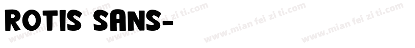 rotis sans字体转换
